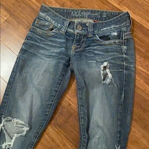 Distressed Guess Jeans